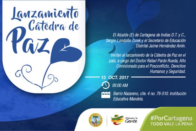 Invitación Lanzamiento Cátedra de Paz (1)
