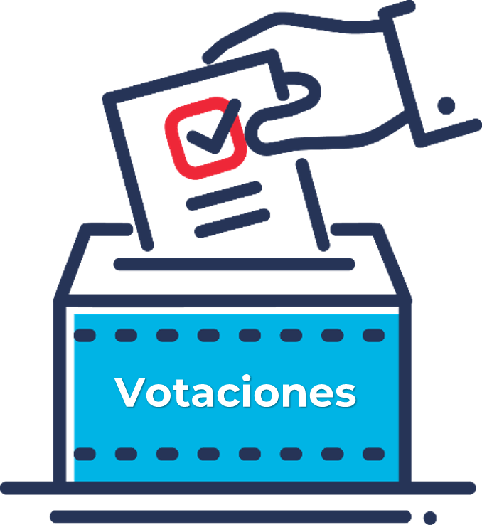 Icono de urna de votación