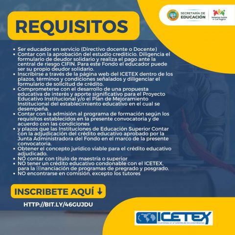 Requisitos para formación avanzada 2023-2