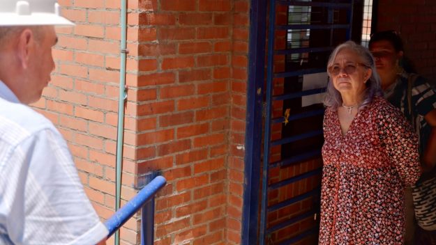 Secretaria de Educación del Distrito Olga Acosta Amel hizo inspección de los trabajos que se realizan