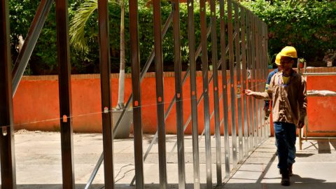 Secretaria de Educación del Distrito Olga Acosta Amel hizo inspección de los trabajos que se realizan